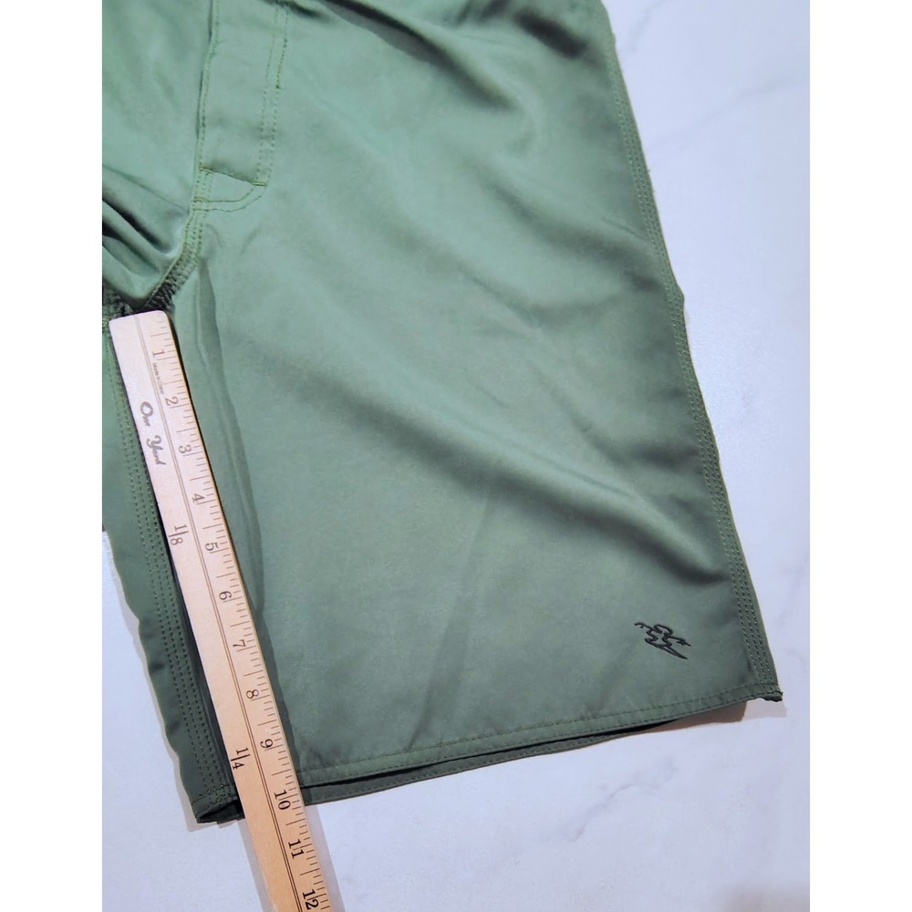 DA HUI Men's Unlined Board Shorts Green Cargo Pocket Size  30 x 10 In - Picture 11 of 11